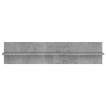 Rafturi de perete 2 buc. gri beton 80x11,5x18 cm lemn prelucrat - Img 4