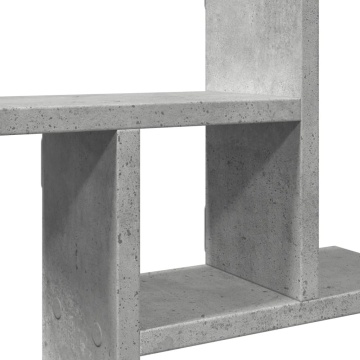 Rafturi perete, 2 buc., gri beton, 50x12x50 cm, lemn prelucrat - Img 7