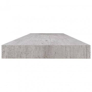 Rafturi perete suspendate 4 buc. gri beton 120x23,5x3,8 cm MDF - Img 5