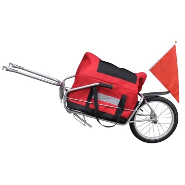Remorcă cargo de bicicletă, cu o roată și geantă de depozitare - Img 3