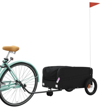 Remorcă pentru biciclete, negru, 30 kg, fier - Img 3