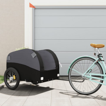Remorcă pentru biciclete, negru, 45 kg, fier - Img 1