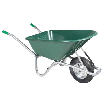 Roabă Verde 90 L 150 kg Oțel galvanizat și plastic - Img 1