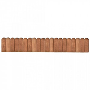 Rolă de bordură, maro, 120 cm, lemn de pin tratat - Img 1
