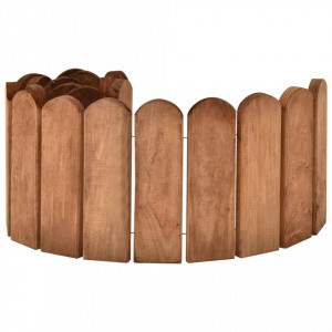 Rolă de bordură, maro, 120 cm, lemn de pin tratat - Img 3