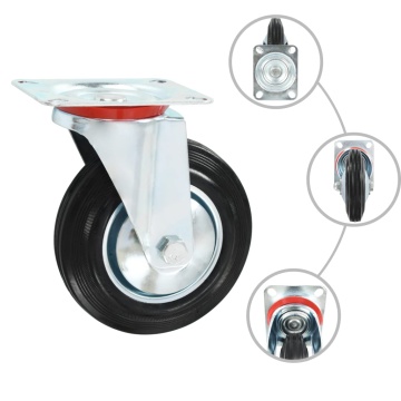 Roți pivotante, 4 buc., 160 mm - Img 2