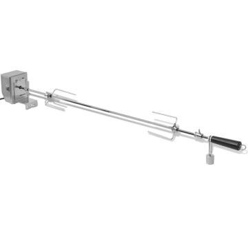 Rotisor cu motor profesional pentru grătar, oțel, 1200 mm - Img 3
