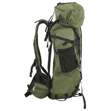 Rucsac de drumeție, verde kaki, 100 L, țesătură oxford - Img 2