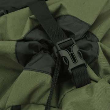 Rucsac de drumeție, verde kaki, 80 L, țesătură oxford - Img 5