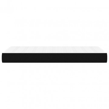 Saltea de pat cu arcuri, negru, 90x200x20 cm, textil - Img 4