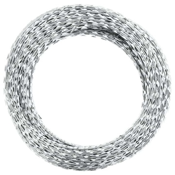 Sârmă cu lame, rolă sârmă elicoidală, 60 m, oțel galvanizat - Img 1