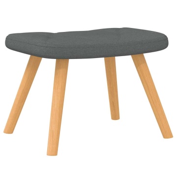 Scaun balansoar cu taburet, gri închis, textil - Img 6
