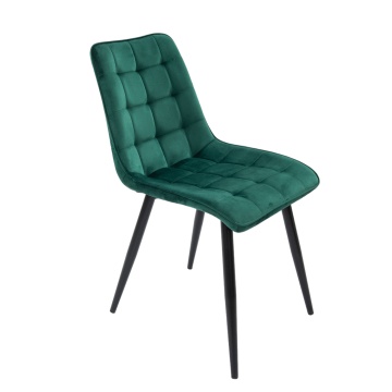 Scaun bucatarie tapitat S-214, Stofa, Verde - Img 1