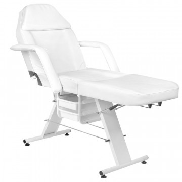 Scaun cosmetic Basic 202 alb - Img 3