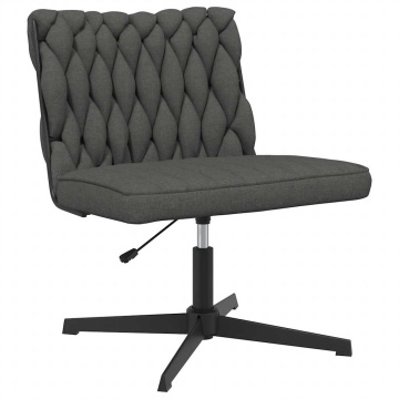 Scaun de birou pivotant, gri închis, material textil - Img 2