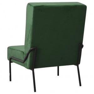 Scaun de relaxare, verde închis, 65x79x87 cm, catifea - Img 4