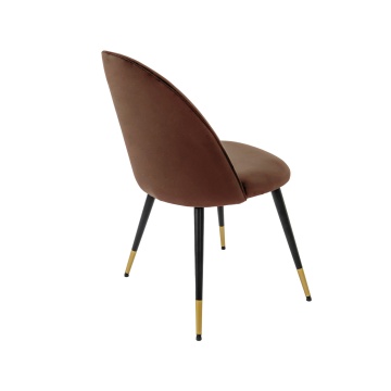 Scaun living tapitat cu stofa premium s-172, tapiterie maro - Img 4