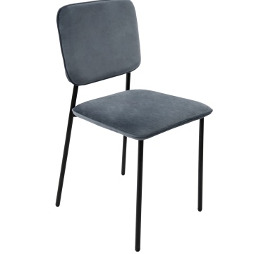 Scaun living, tapitat cu stofa premium, s-173, gri - Img 1