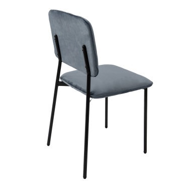 Scaun living, tapitat cu stofa premium, s-173, gri - Img 4
