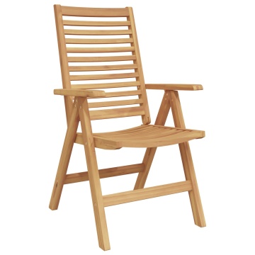 Scaune de Grădină Pliabile 6 pcs Lemn Masiv Tec, Scaune de Grădină 2 pcs Lemn Masiv Tec - Img 4