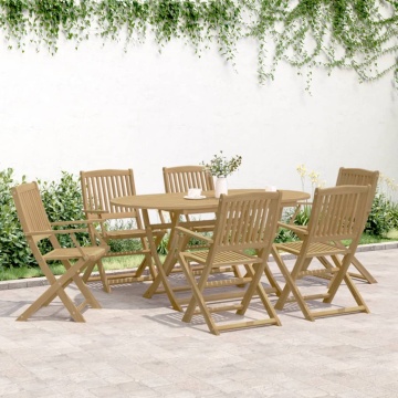 Scaune grădină pliabile 6 buc. 54,5x58x90 cm lemn masiv acacia - Img 3