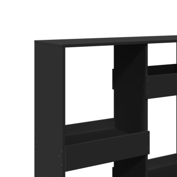 Separator de cameră, negru, 100x33x135 cm, lemn prelucrat - Img 6