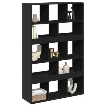 Separator de cameră, negru, 100x33x156,5 cm, lemn prelucrat - Img 3