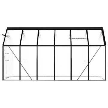 Seră, antracit, 7,03 m², aluminiu - Img 4