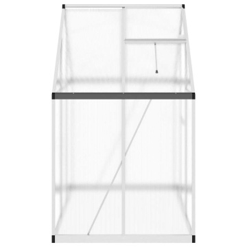 Sere cu cadru de bază, argintiu, 169x114x195 cm, aluminiu - Img 4