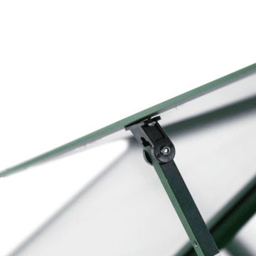 Sere cu cadru de bază, verde, 169x114x202 cm, aluminiu - Img 7