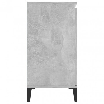 Servantă, gri beton, 104x35x70 cm, PAL - Img 5