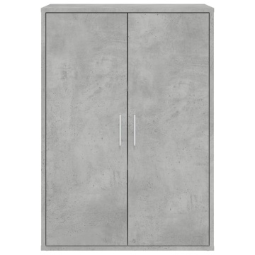 Servantă, gri beton, 60x31x84 cm, lemn compozit - Img 8
