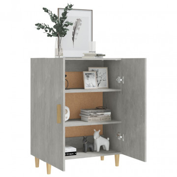 Servantă, gri beton, 70x34x90 cm, lemn prelucrat - Img 6