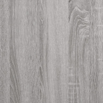 Servantă, gri sonoma, 102x32x73,5 cm, lemn prelucrat - Img 7