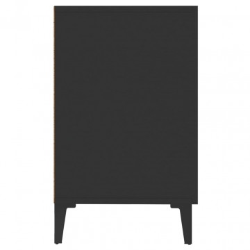 Servantă, negru, 100x36x60 cm, lemn prelucrat - Img 5