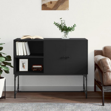 Servantă, negru, 100x40x79,5 cm, lemn prelucrat - Img 1