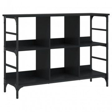 Servantă, negru, 102x32x73,5 cm, lemn prelucrat - Img 2