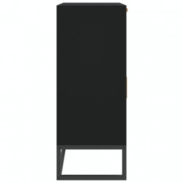 Servantă, negru, 60x30x75 cm, lemn prelucrat - Img 5