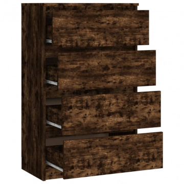Servantă, stejar fumuriu, 60x35x98,5 cm, lemn prelucrat - Img 7