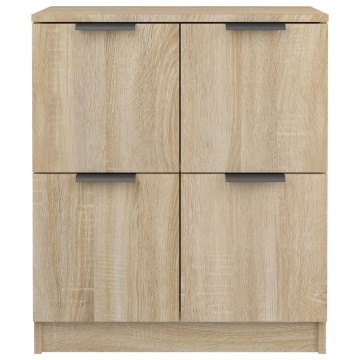 Servante, 2 piese, stejar sonoma, 60x30x70 cm, lemn prelucrat - Img 4
