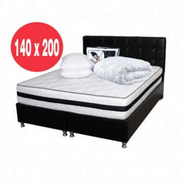 Set Avantaj Saltea Memory Foam cu arcuri Azalee 140x200x25 plus 2 perne plus Husa hipoalergenica plus Pilota iarna 180x200 - Img 1