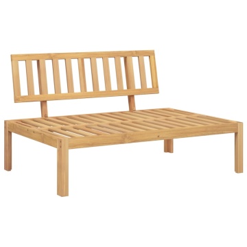 Set canapele grădină cu perne din paleți, 3 piese, lemn acacia - Img 8