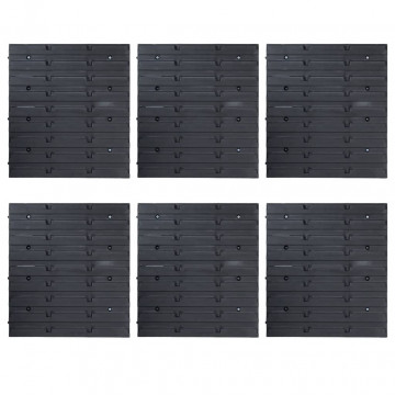Set cutii depozitare 103 piese cu panouri de perete, roșu&negru - Img 5