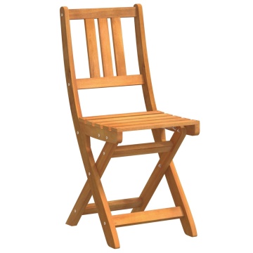 Set de 2 scaune pliabile de grădină 36x46x85 cm Lemn masiv de Acacia - Img 4