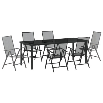 Set de Dining 7 Piese Antracit Oțel - Img 2