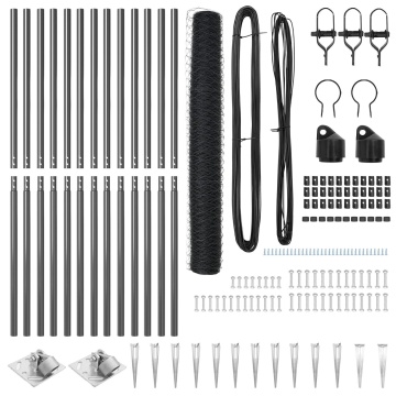 Set de Gard Set de 2 Gri Metal 25 x 1.2 m Rezistent - Img 3