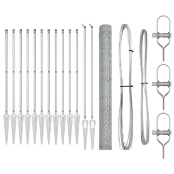 Set de gard Set de 2 Oțel galvanizat 25 x 1.5 m Durabil - Img 2