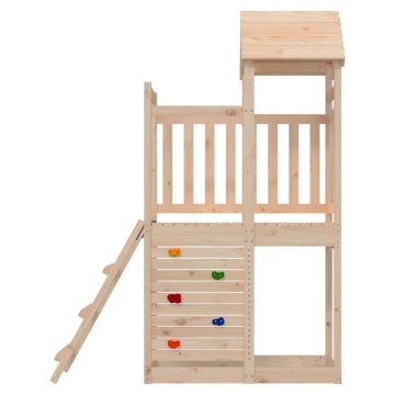 Set de joacă de exterior, 52,5x110,5x214 cm, lemn masiv de pin - Img 4