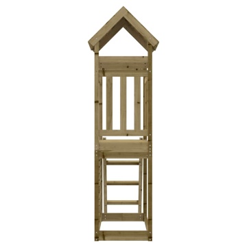 Set de joacă de exterior, 52,5x110,5x214 cm, lemn masiv de pin - Img 6