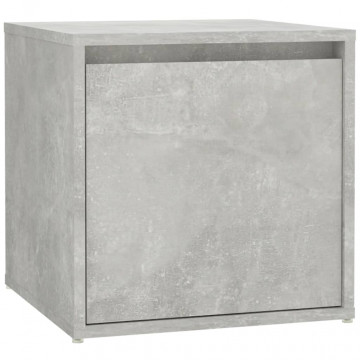 Set de mobilier pentru hol, gri beton, lemn prelucrat - Img 6